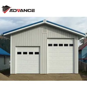 Porte de garage 8x7 en acier métallique de taille Standard