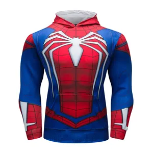 Oem cool spiderman man black panther logo sweatshirt hoodies for men