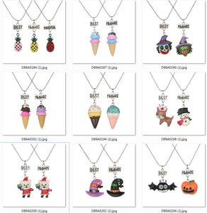 Best Friend Cartoon Enamel Pendant <strong>Necklace</strong> Set <strong>for</strong> Girls Kid Teen Friendship <strong>Sister</strong> BFF <strong>for</strong> <strong>3</strong>, Cheap <strong>Necklace</strong> <strong>for</strong> Promotion - Product Image 6