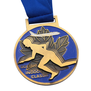 Nouvelle conception en alliage de zinc en métal 5 <span class=keywords><strong>k</strong></span> personnalisé émail dur course médaille de finisseur - Product Image 6