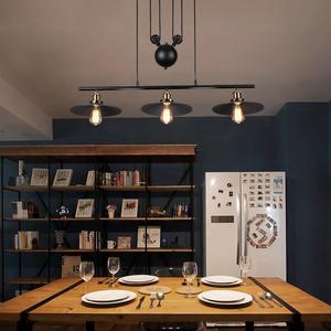 Luminaire suspendu artistique avec 3 lumières en forme de <span class=keywords><strong>poulie</strong></span>, design moderne et simple, luminaire de plafond pour la maison, STB-303 - Product Image 6
