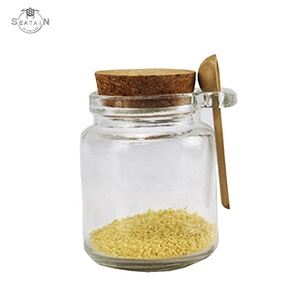 Venta al por mayor tapa de corcho tarro de cristal <span class=keywords><strong>para</strong></span> especias sal condimentos - Product Image 1