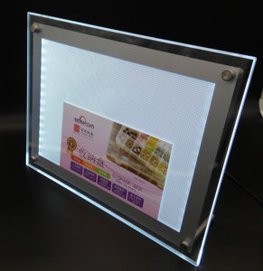Tùy chỉnh Acrylic LED ánh sáng đơn chủ hiển thị đứng Tabletop Rack hiển thị - Product Image 6