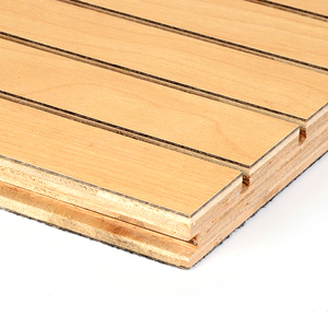 D'auditorium d'isolation acoustique en bois massif <span class=keywords><strong>multicouche</strong></span> panneau acoustique rainuré - Product Image 3