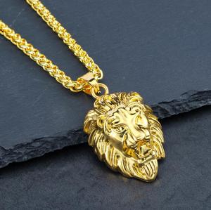 Nuova <span class=keywords><strong>collana</strong></span> <span class=keywords><strong>con</strong></span> <span class=keywords><strong>ciondolo</strong></span> in oro da uomo Vintage in acciaio inossidabile - Product Image 3