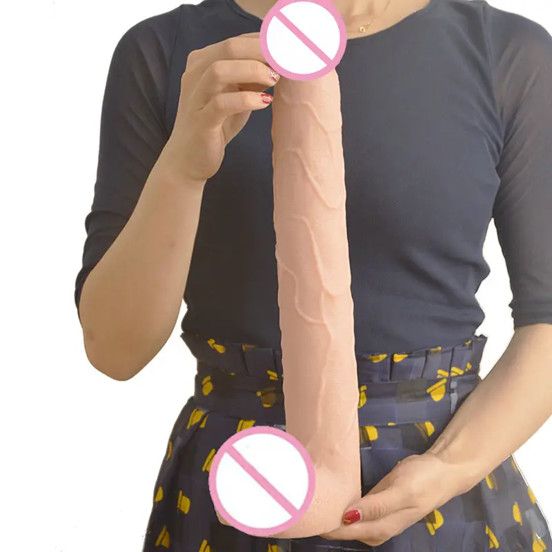 FAAK015 Medical Realistic Skin Dildo Erotic Sex Products,Fack Sex Dildo, Suction Cup Super Long Dildo For Women