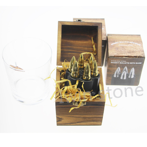 Proiettile A Forma di Oro In Acciaio Inox Whiskey Stones Su Misura il Livello di Cibo Accessori Popolare di Raffreddamento di Bevande Strumenti Bar - Product Image 6