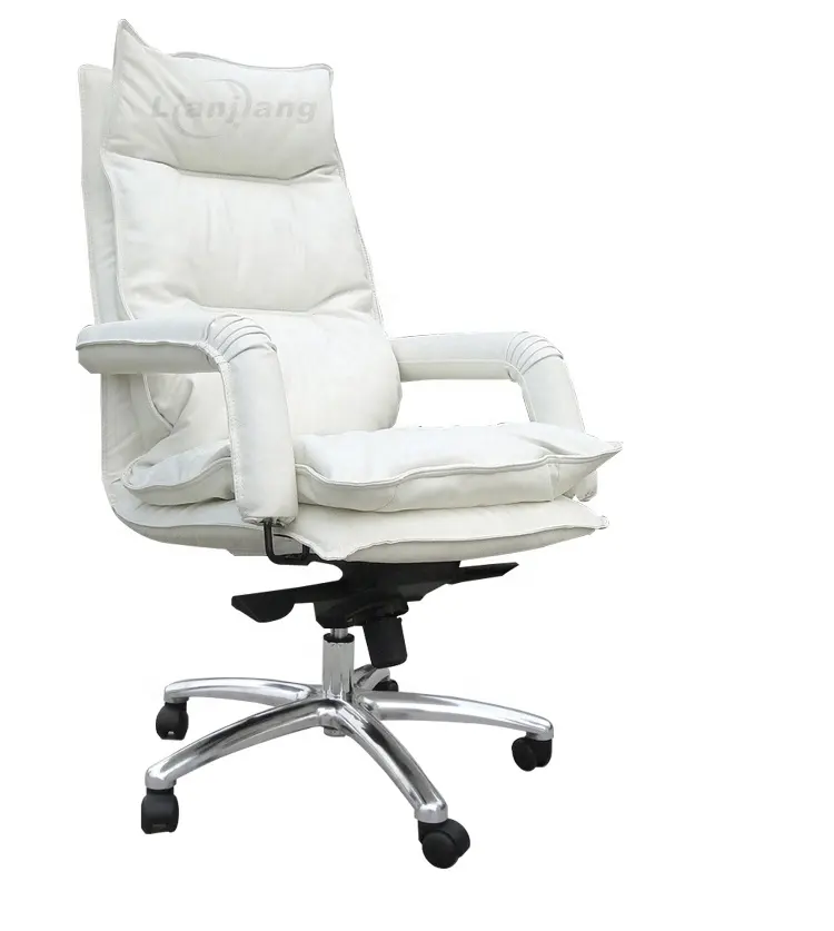 new leather office chair white color