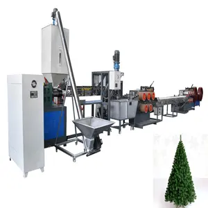 कृत्रिम क्रिसमस पेड़ पाइन सुई तार ब्रश मशीन/पालतू यार्न बनाने की मशीन