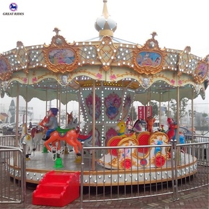 Fabricante de China, parque de diversiones adulto 24 asientos carrusel paseos a caballo para la venta - Product Image 4