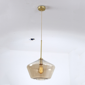 E27 <span class=keywords><strong>Suspension</strong></span> En Verre Moderne De Conception Simple Décor Vintage Lustre <span class=keywords><strong>lampe</strong></span> pour Salon Restaurant Hôtel Café Bar - Product Image 3