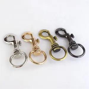 Meetee AP482 24mm Alloy Swivel Trigger Lobster Clasp Spring Snap Hook Buckles for Bag Strap Key Chain Dog Collar Ring Buckle