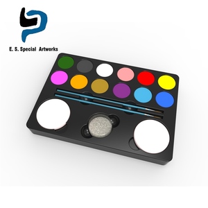 <span class=keywords><strong>2018</strong></span> más de fiesta de Halloween cara cuerpo profesional maquillaje 12 colores Flash del tatuaje de la cara y el cuerpo de pintura - Product Image 2
