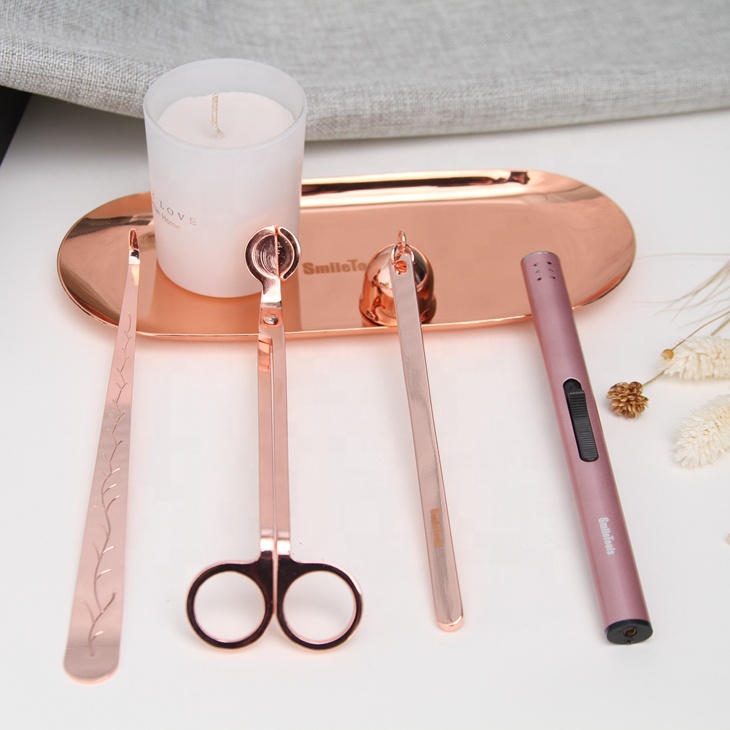 Набор для ухода за свечами, набор роскошных свечей, фитиль, триммер, поднос для зажигалки, ароматизированные свечи для влюбленных