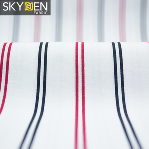 Skygen plaine weave corée tissu 97% <span class=keywords><strong>coton</strong></span> 3% <span class=keywords><strong>lycra</strong></span>, doux rayé élasthanne <span class=keywords><strong>lycra</strong></span> tissu avec bon prix - Product Image 5