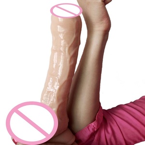 9 Zoll Länge QLOVES04 Absaugung großen Dong große Vorhaut realistische Dildo Männer Frauen Erwachsenen Sexspielzeug braune Dildos