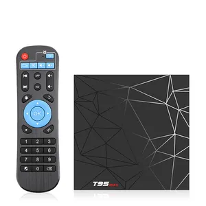 Boîtier Smart TV T95 Max, Android 9.0, Quad Core, 4 go/32 go, 6K/3D, lecteur multimédia avec WIFI