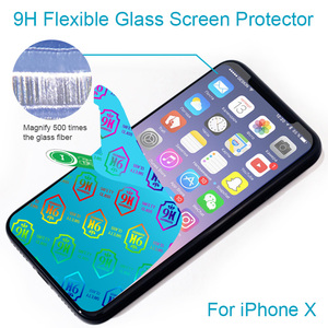 <span class=keywords><strong>Neuf</strong></span> Emballé bestsuit 9 h nano Hybride dos flexible en verre protecteur d'écran film hydrophobe pour iPhone X/10/ dix - Product Image 2