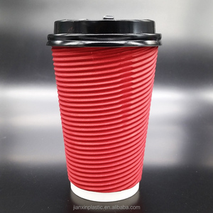 8 OZ 16 OZ Client loge Conception Ondulation/Simple/Double Tasses à Café En Papier - Product Image 3