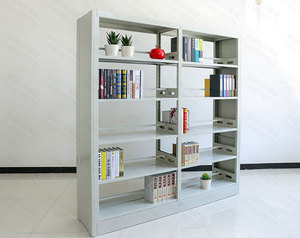 أعلى جودة معدن رف كتب/مكتبة 6 طبقة مزدوجة الجانب المعادن رف كتب - Product Image 4