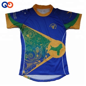 Tricot <span class=keywords><strong>maillot</strong></span> de <span class=keywords><strong>rugby</strong></span> <span class=keywords><strong>nouvelle</strong></span>-<span class=keywords><strong>zélande</strong></span> vert et jaune - Product Image 2