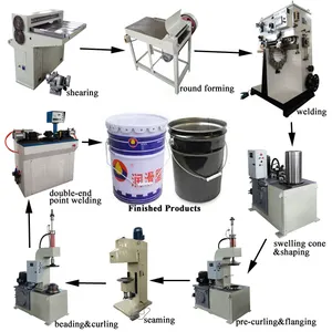 20L paint oil conical can making machine