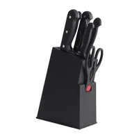 8pcs paslanmaz çelik mutfak bıçak blok seti ile hediye mutfak mutfak bıçağı seti