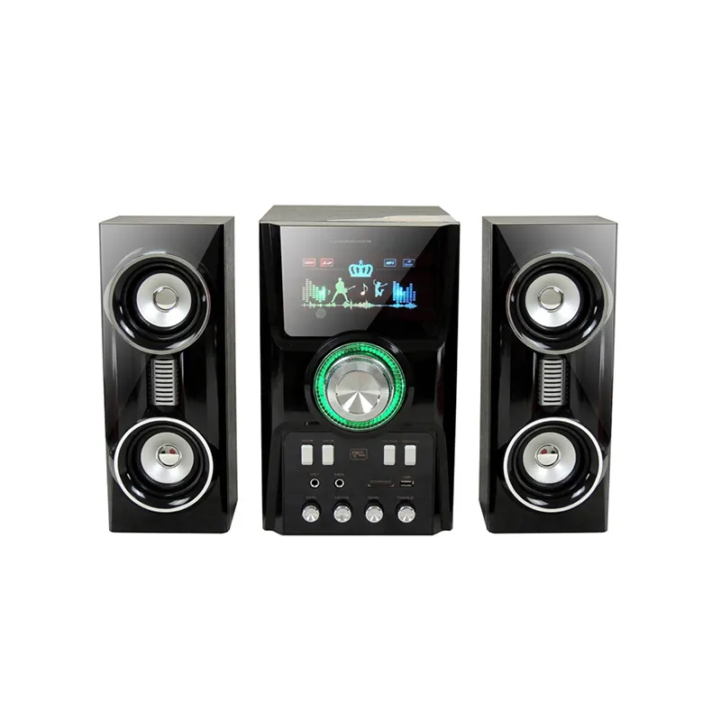 Hoxen 2.1 Pembuat Speaker Multimedia, Sistem Speaker Subwoofer 2.1 Speaker Teater Rumah