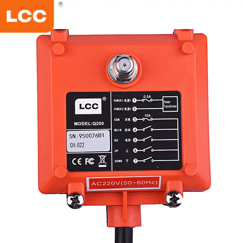 Q200 LCC 1 передатчик и приемник-1 шт.) промышленное дистанционное управление беспроводного Кран Радио пульт дистанционного управления
