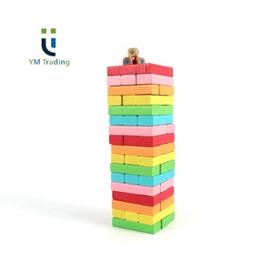 Mini <span class=keywords><strong>torre</strong></span> di Tumbling Set di giochi in legno di colore gigante travi per <span class=keywords><strong>la</strong></span> costruzione del cortile giocattolo in stile accatastamento Tower - Product Image 1