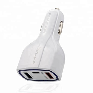 CE Rohs одежда высшего качества 5 V 3,1 <span class=keywords><strong>A</strong></span> 3 порты и разъёмы dual usb мини автомобильное зарядное устройство светодио дный экран - Product Image 5
