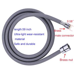 Meilleure vente en afrique Sortir Tuyau De Remplacement Tirez Vers Le Bas <span class=keywords><strong>Douchette</strong></span> Tête Tube Gris tuyau de douche - Product Image 2