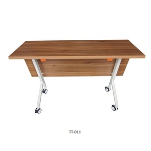 Office Furniture Modern Folding Modular Training <strong>Tables</strong> Wooden Mobile <strong>Foldable</strong> Adult <strong>Study</strong> <strong>Table</strong> Chair for Training School - Product Image 2