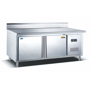HUAER Refrigerator 2 Door Counter <strong>Top</strong> Salad bar <strong>Fridge</strong> <strong>Table</strong> - Product Image 1