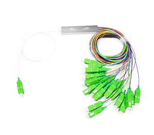 De las 1:<span class=keywords><strong>4</strong></span> a las 1:8 las 1:16 Mini tipo de tubo de acero de fibra óptica PLC Splitter con conector SC - Product Image 2