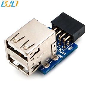 Beste Verkauf 9 Pin USB 2.0 Weibliche header zu Dual USB2.0 port Adapter-Dual Schicht Typ - Product Image 6