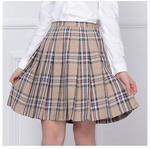 刺繍ロゴ入り 日本女子校制服 スマートカジュアル プリーツ入り チェック柄 女子学生制服 - Product Image 2