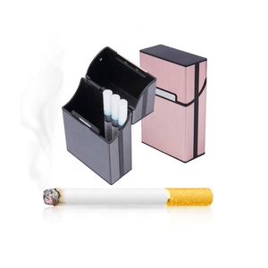 <span class=keywords><strong>Étui</strong></span> <span class=keywords><strong>à</strong></span> cigarettes créatif en alliage d'aluminium pour hommes, boîte <span class=keywords><strong>à</strong></span> Cigar en métal pour cigares de tabac - Product Image 1