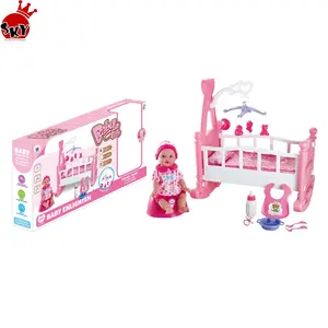 # Babypop Accessoires Set Rental 2019 Nieuwe Stijl Grappige Spelen Meisjes Speelgoed Babypop Set Pasgeboren Urine Meisje Baby pop Set