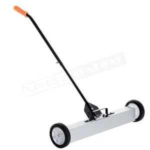 Hand Push Small Wheeled Rolling Cleaning Magnetic Road Floor Sweeper