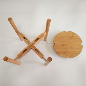 調節可能なモダンな木製竹屋外屋内植物スタンド - Product Image 5