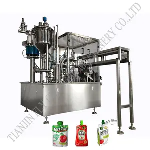 Gold Supplier China Automatic Liquid Spout Pouch Filling Machine