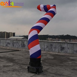 Palo <span class=keywords><strong>da</strong></span> Barbiere Gonfiabile Alto 6m Colorato Ballerino Pubblicitario ad Aria in Vendita - Product Image 3