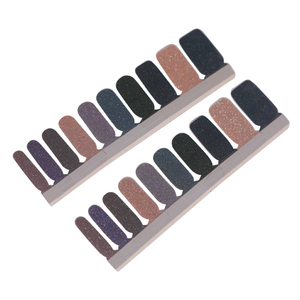 Etiqueta Privada falsa diseño de uñas brillante adhesivo de la lima de uñas consejos <span class=keywords><strong>sobre</strong></span> arte polaco de pegatinas - Product Image 1