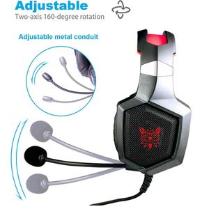 <span class=keywords><strong>ONIKUMA</strong></span> Auriculares Gaming Stereo <span class=keywords><strong>K8</strong></span> Auriculares de Diadema con microfono con 3.5 mm Jack Luz LED para PC violeta - Product Image 2