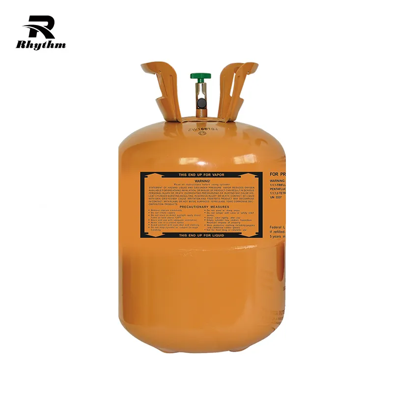 Mezcla de gas refrigerante R404a uso en compresor de refrigeración