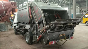 LHD/Rhd <span class=keywords><strong>Dongfeng</strong></span> 5m3 8m3 <span class=keywords><strong>10cbm</strong></span> 12m3 Phía Sau Tải Máy Đầm Xe Tải Chở Rác Giá - Product Image 2