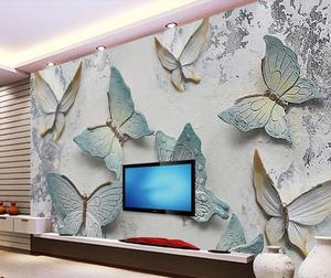 Ruizhihai — papier peint photo à imprimé de fleurs 8d, décoration de maison, <span class=keywords><strong>art</strong></span> ignifuge, surface gaufrée, 3d - Product Image 6