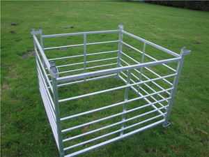 VidaXL Corral <span class=keywords><strong>para</strong></span> Ovejas de 4 Paneles, 183 x 183 x 92 cm, Acero Galvanizado, Madera Tratada Térmicamente, Cercado con Cierre <span class=keywords><strong>para</strong></span> Ovejas - Product Image 5