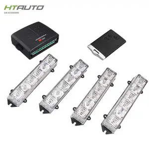 Hatoto Lampu Sorot Led Mobil Truk, Lampu Sorot Peringatan Berkedip 12V Remote DC Nirkabel 6LED